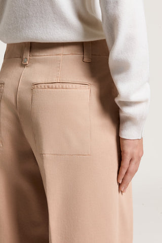 Cotton gabardine trousers