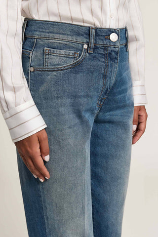 Stretch cotton twill jeans