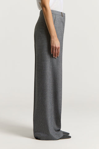 Viscose wool trousers