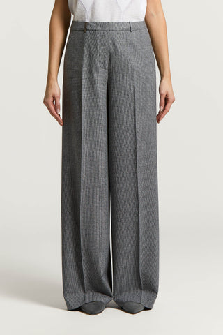 Viscose wool trousers