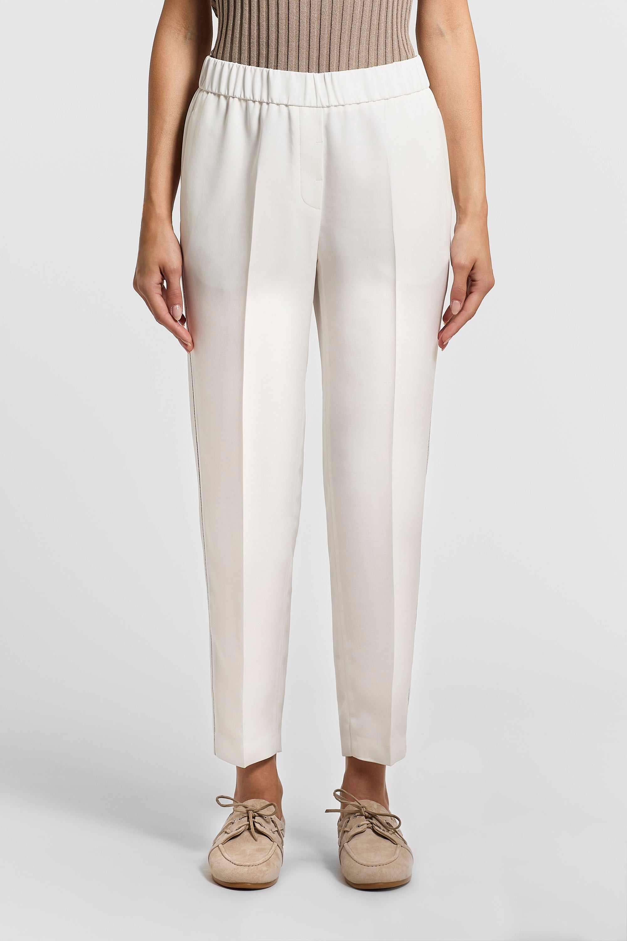 Viscose cady trousers | Peserico US