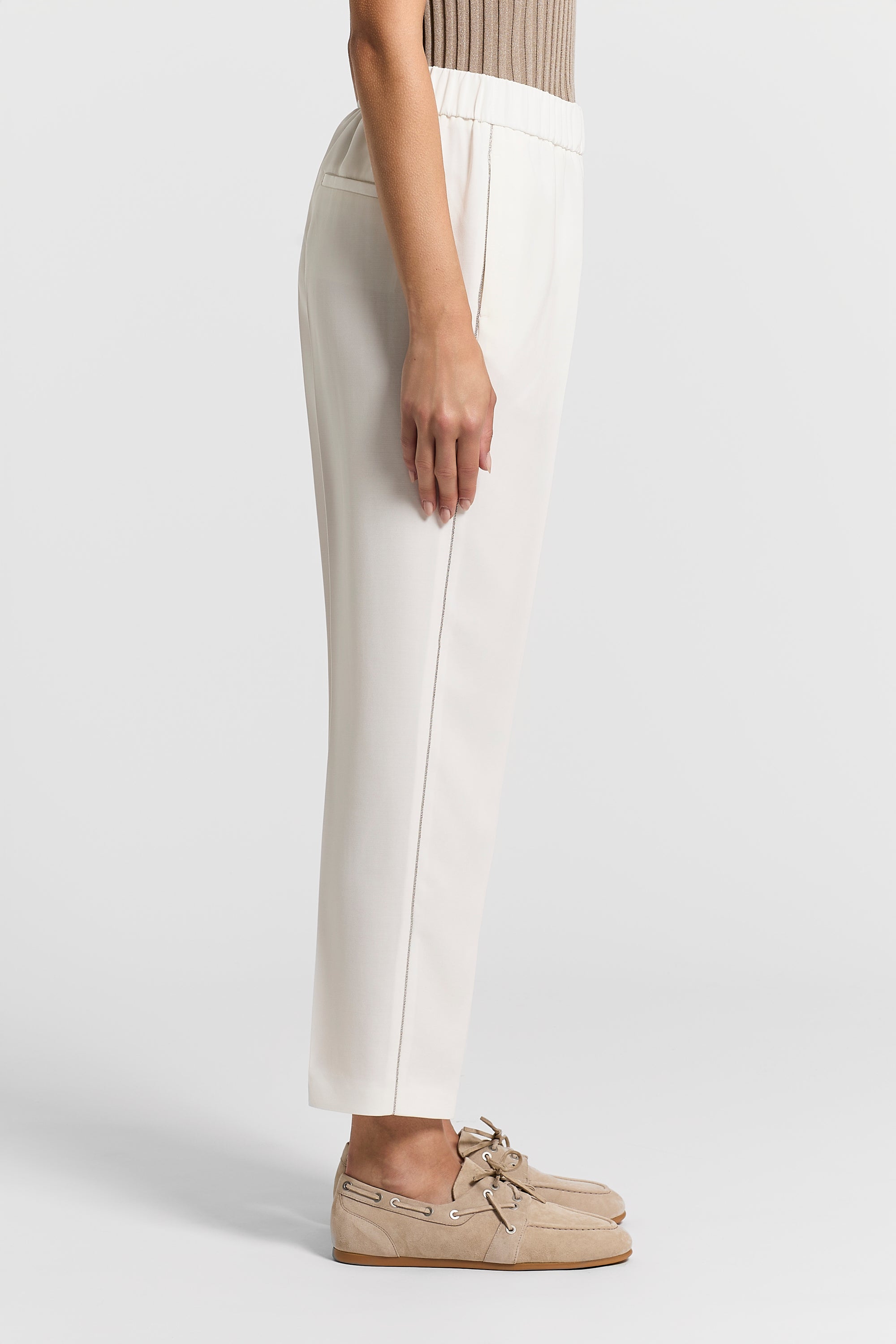 マルコクリエイトスリム Viscose cady trousers | Peserico US