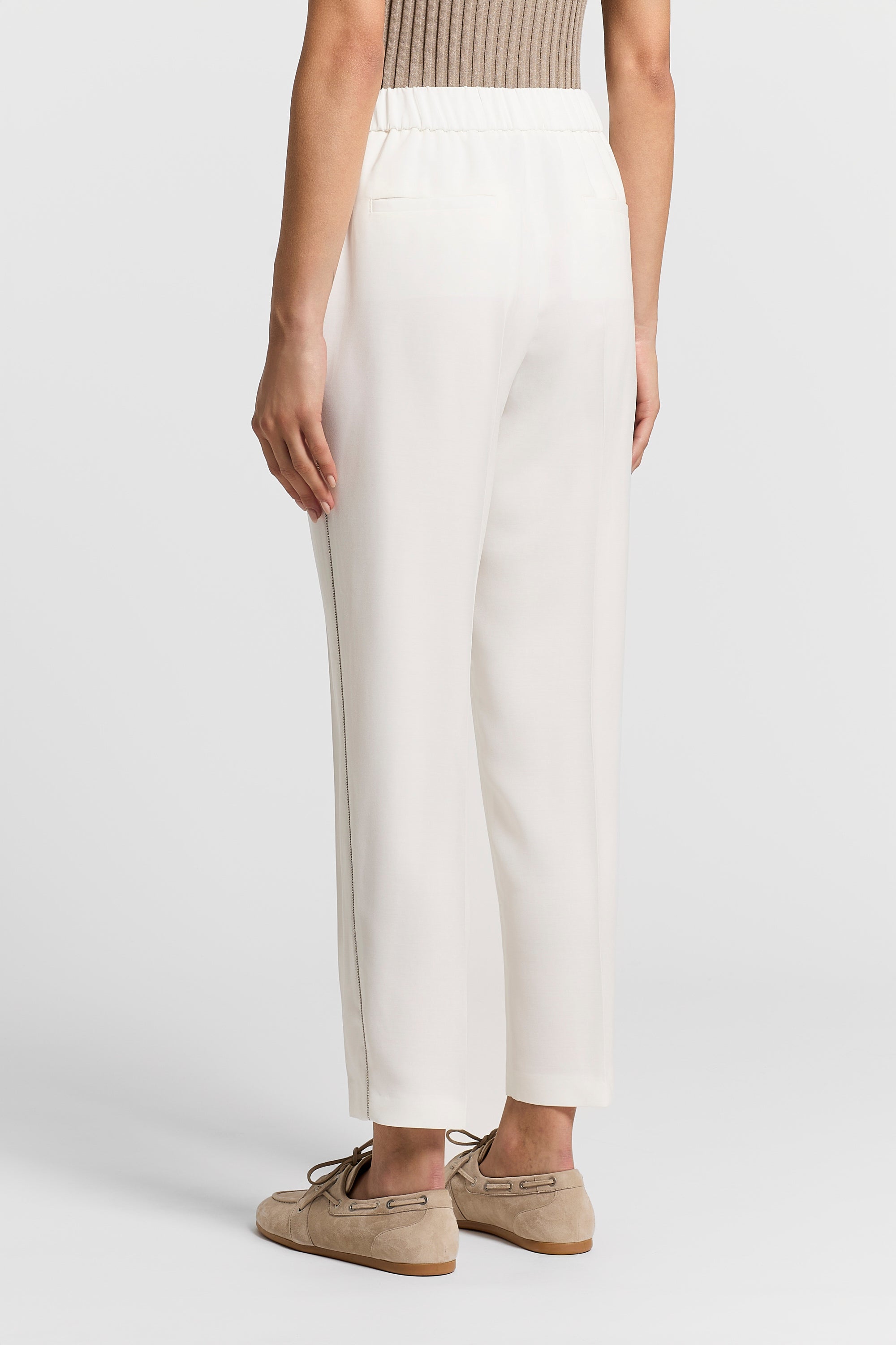 Viscose cady trousers | Peserico US