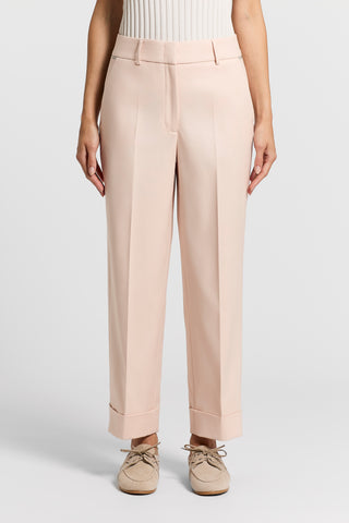 Cotton and viscose trousers