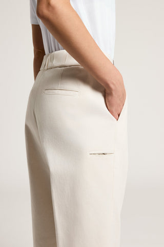 Cotton gabardine trousers