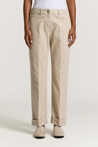 Stretch cotton twill jeans