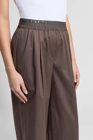 Stretch cotton sateen trousers
