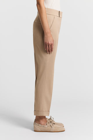 Lightweight cotton gabardine trousers