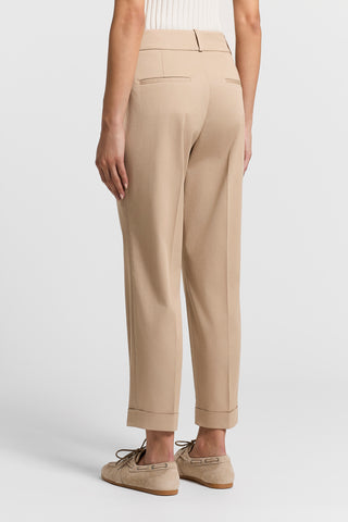 Lightweight cotton gabardine trousers