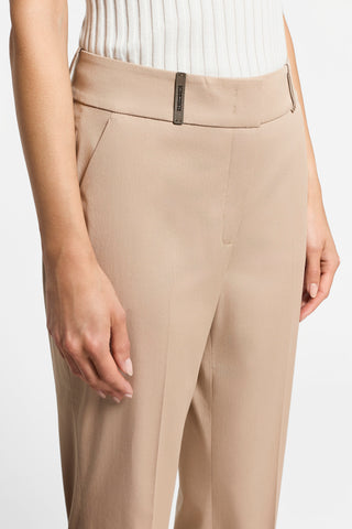 Lightweight cotton gabardine trousers