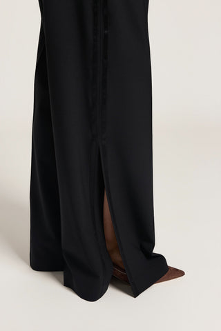 Two-way stretch wool trousers