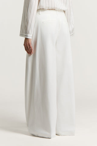 Cotton gabardine trousers