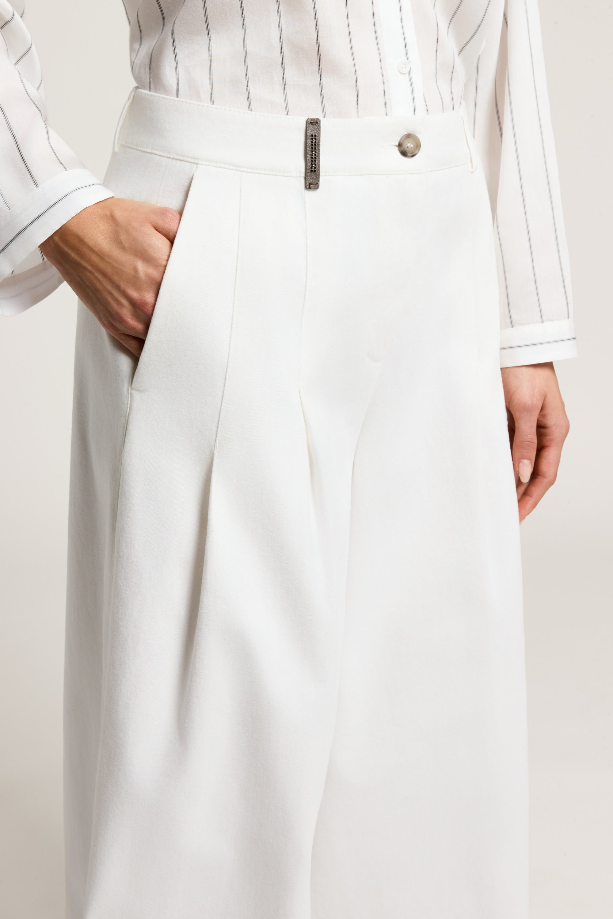 Cotton gabardine trousers | Peserico US