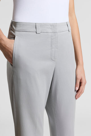 womens grey cigarette trousers Stonewash gabardine cigarette trousers | Pearl grey womens grey cigarette trousers Stonewash gabardine cigarette trousers | Pearl grey