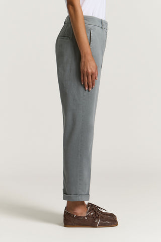 Cotton gabardine trousers