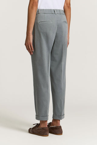 Cotton gabardine trousers
