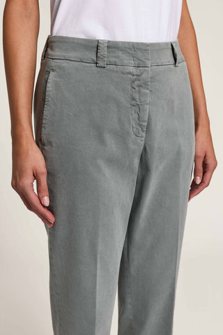 Cotton gabardine trousers