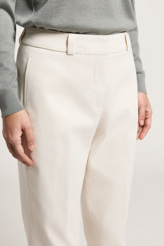 Cotton gabardine trousers