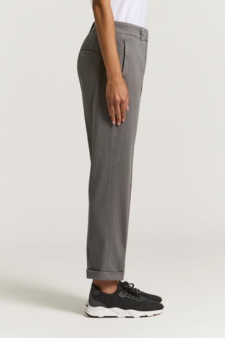 Cotton gabardine trousers