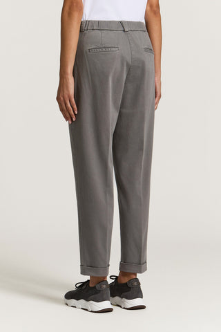 Cotton gabardine trousers