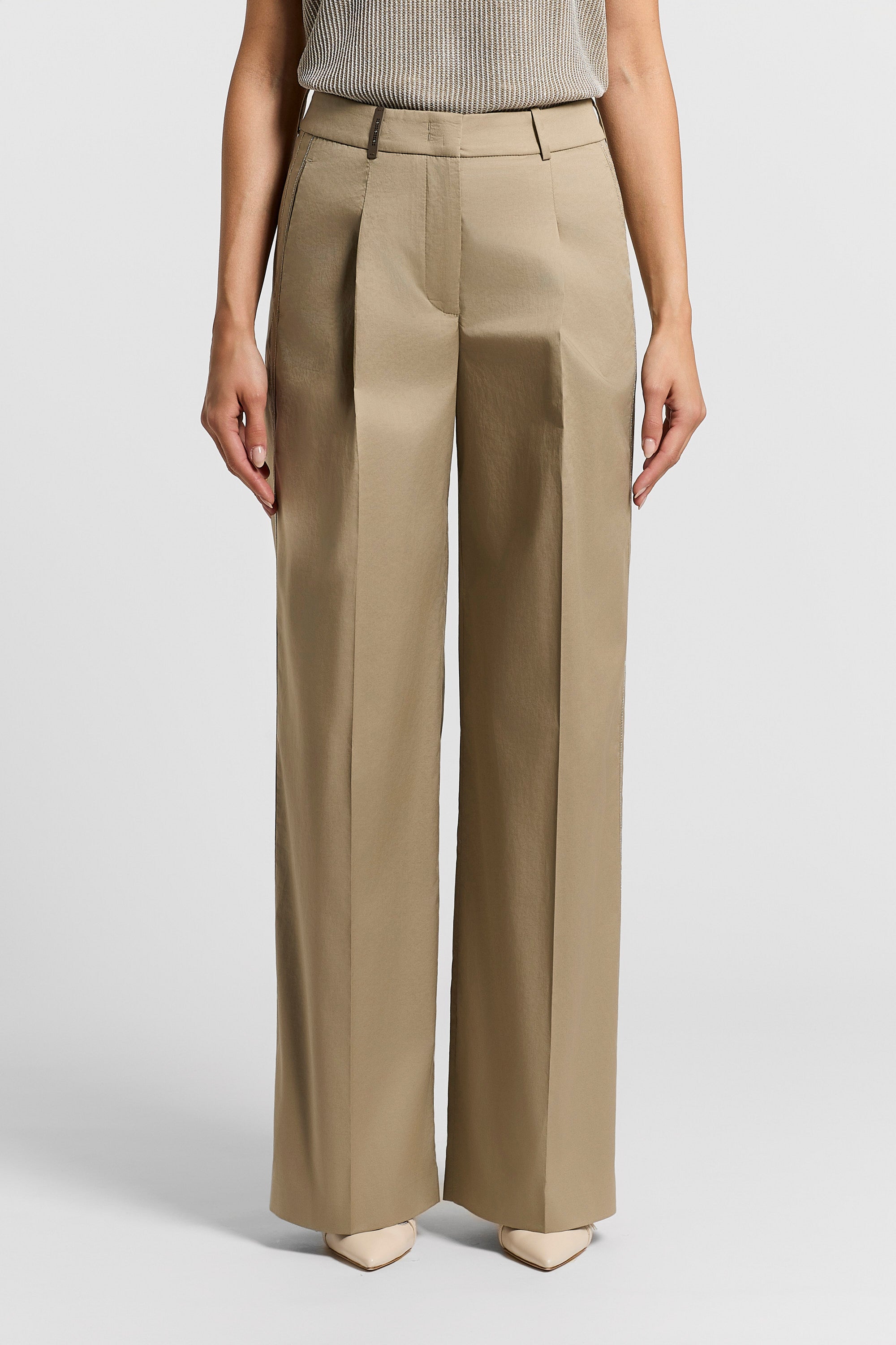 新品PESERICO・ペゼリコ ITALYパンツ9summer¥75900 Stretch cotton sateen trousers | Peserico US