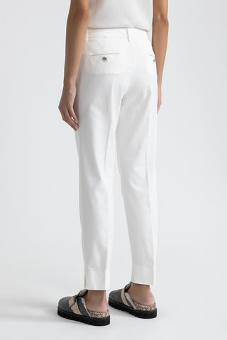 Iconic 4718 cotton silk gabardine and tencel trousers