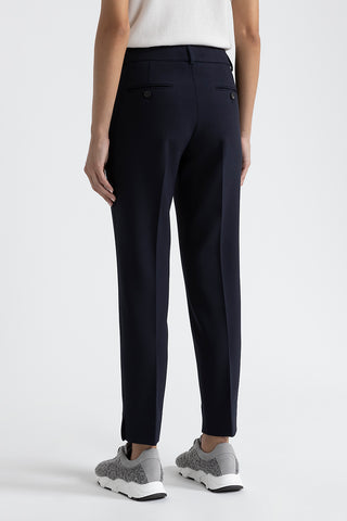 Iconic 4718 stretch viscose double cloth trousers