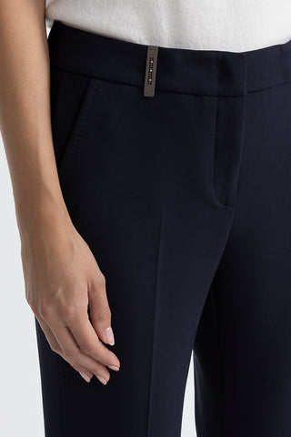 Iconic 4718 stretch viscose double cloth trousers