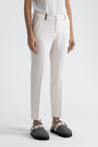 Iconic 4718 stretch viscose double cloth trousers