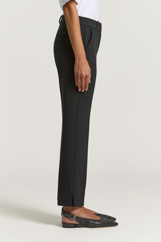Compact technical fabric cigarette trousers