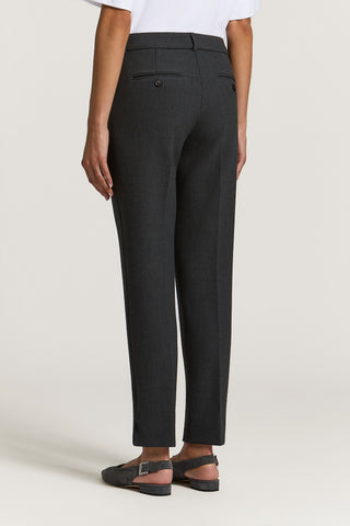 Compact technical fabric cigarette trousers