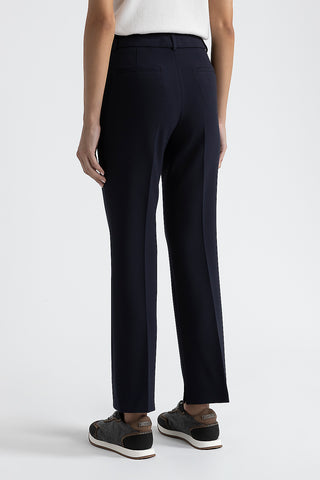 Stretch viscose-cotton trousers