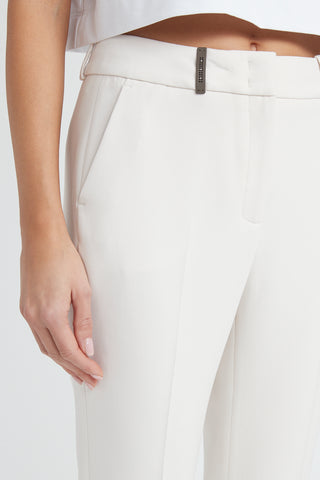 Stretch viscose-cotton trousers