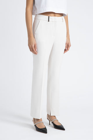 Stretch viscose-cotton trousers