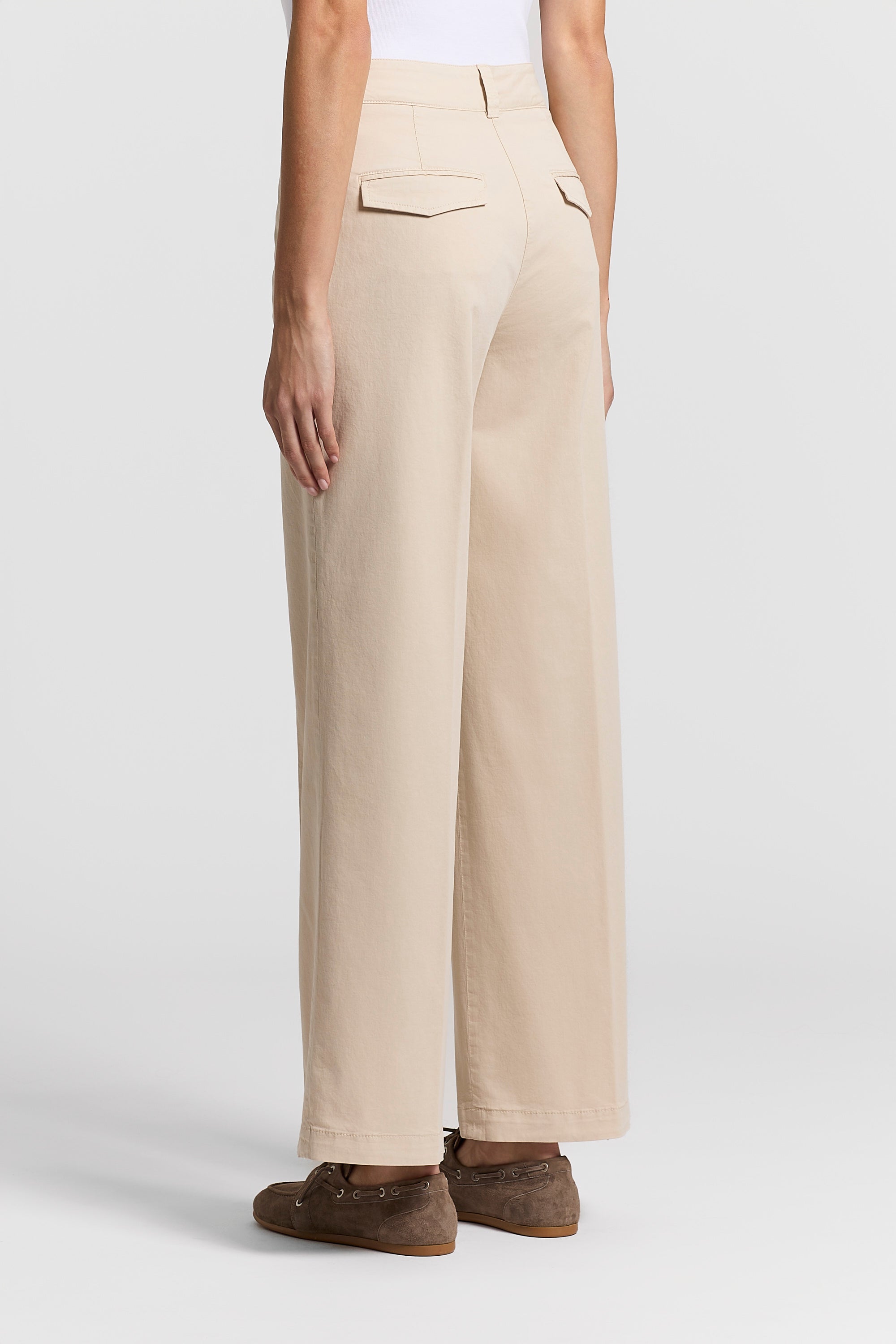 Stonewash gabardine trousers | Peserico US