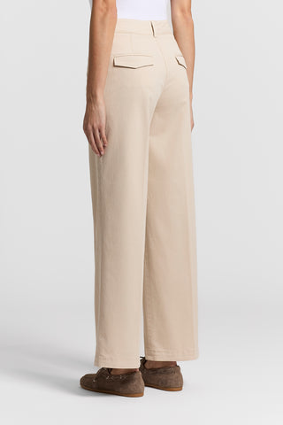 Stonewash gabardine trousers