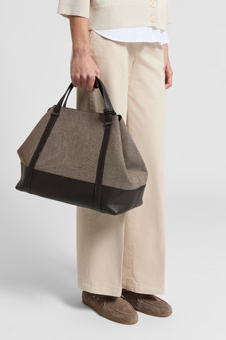 Stonewash gabardine trousers