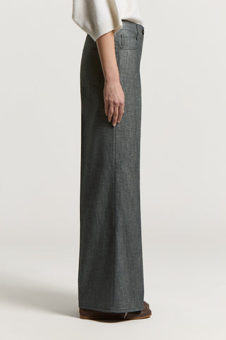 Cotton gabardine jeans