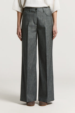 Cotton gabardine jeans