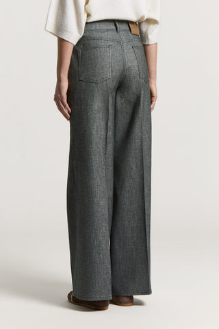 Cotton gabardine jeans