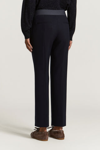 Cropped flared trousers