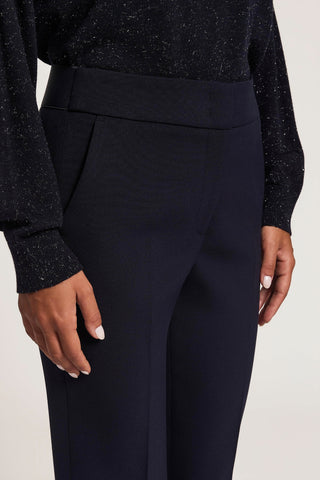 Cropped flared trousers
