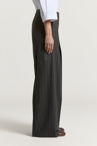 Wool flannel trousers
