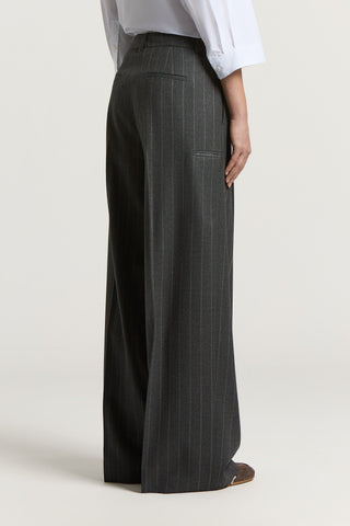 Wool flannel trousers