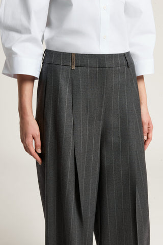 Wool flannel trousers