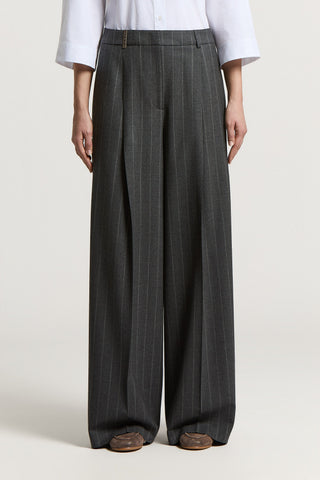 Wool flannel trousers