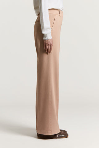 Cotton gabardine trousers
