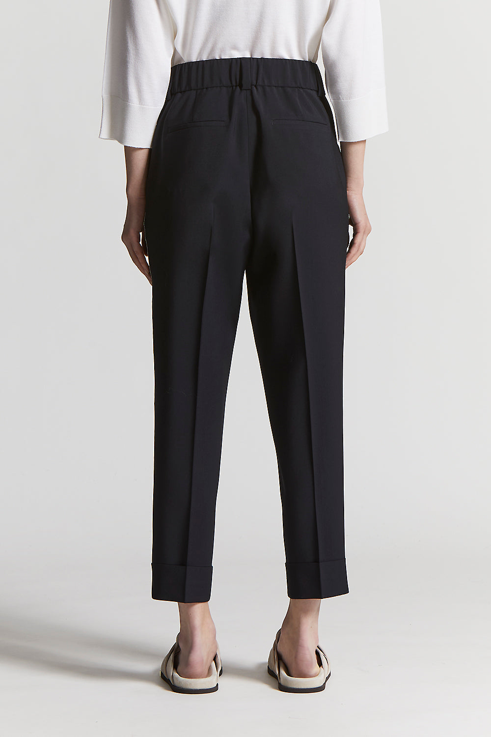 パンツ PESERICO FW25 Lurex flannel pants (A04283Z03359 962) Lurex wool flannel trousers | Peserico US