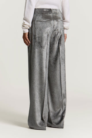 Velvet palazzo trousers