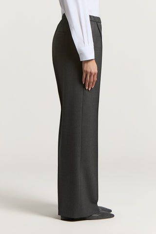 Wool gabardine trousers